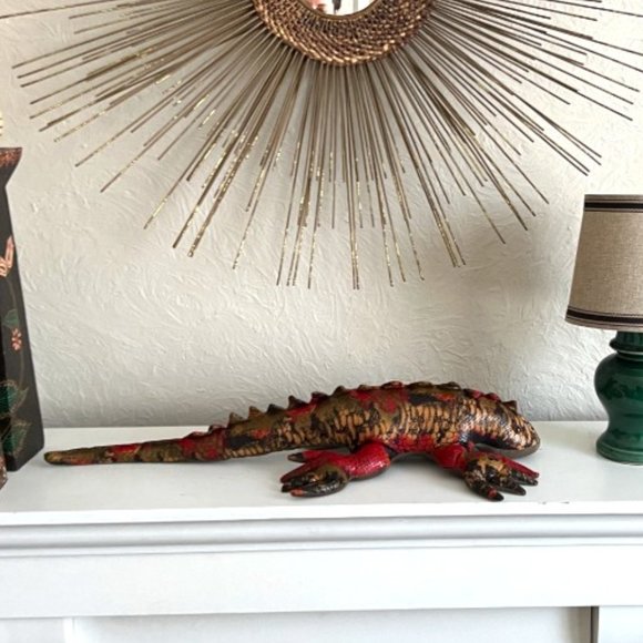 Rare Realistic 26" Reptile Plush | Gila Monster Lizard Soft Sculpture Art Toy - Picture 16 of 16